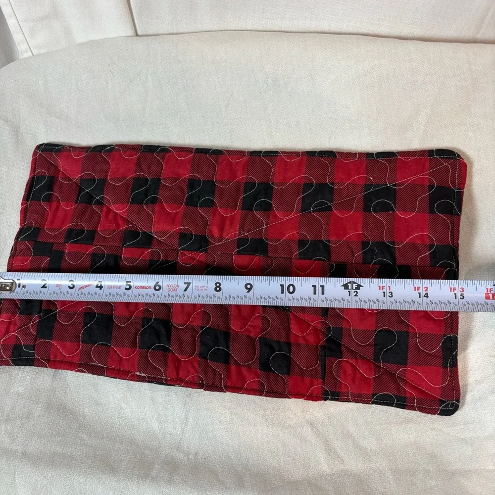 Handmade Christmas Buffalo Check‎ Quilted Hot Pad | 3-Pack | 2-9